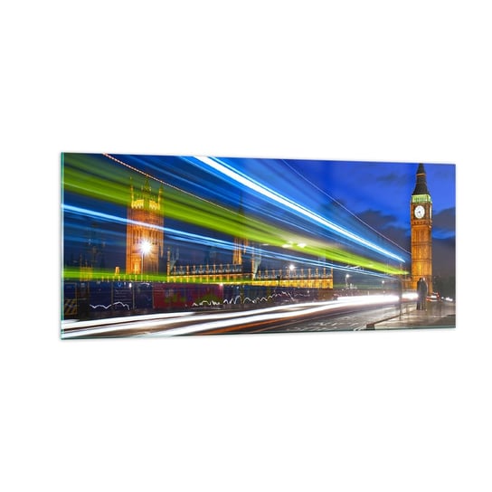 Obraz na szkle - Pod okiem Big Bena - 100x40cm - Miasta Londyn Architektura - Nowoczesny foto szklany obraz do salonu do sypialni ARTTOR ARTTOR