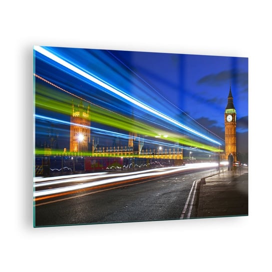 Obraz na szkle - Pod okiem Big Bena - 70x50cm - Miasta Londyn Architektura - Nowoczesny szklany obraz do salonu do sypialni ARTTOR ARTTOR