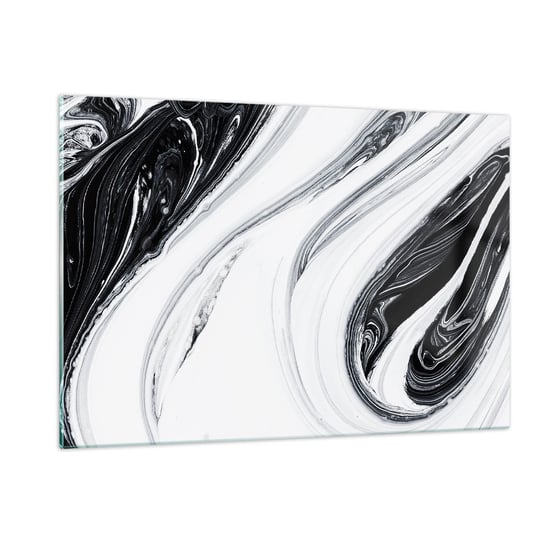 Obraz na szkle - Połączenie przeciwieństw - 120x80cm - Farba Sztuka Nowoczesna - Nowoczesny szklany obraz na ścianę do salonu do sypialni ARTTOR ARTTOR