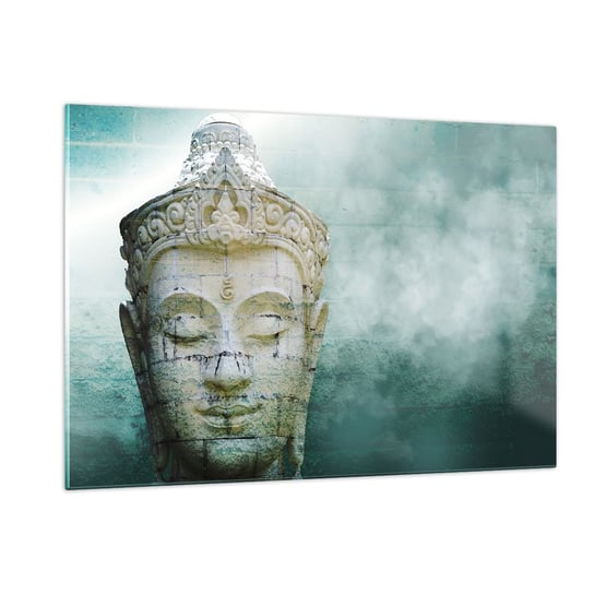Obraz na szkle - Poszukując światła - 120x80cm - Budda Posąg Buddy Azja - Nowoczesny szklany obraz na ścianę do salonu do sypialni ARTTOR ARTTOR