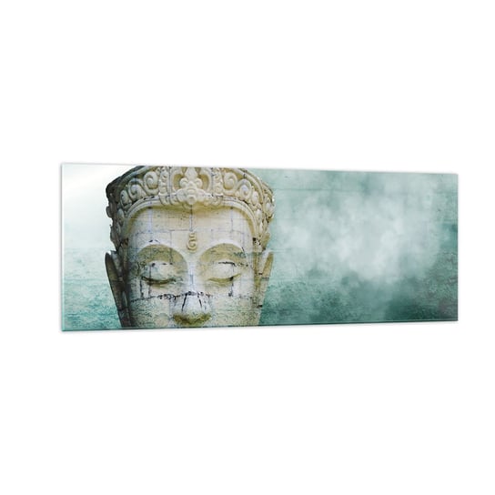 Obraz na szkle - Poszukując światła - 140x50cm - Budda Posąg Buddy Azja - Nowoczesny szklany obraz do salonu do sypialni ARTTOR ARTTOR