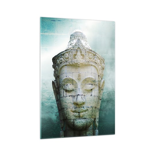 Obraz na szkle - Poszukując światła - 70x100cm - Budda Posąg Buddy Azja - Nowoczesny foto szklany obraz do salonu do sypialni ARTTOR ARTTOR