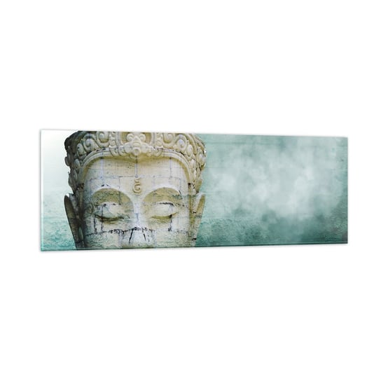 Obraz na szkle - Poszukując światła - 90x30cm - Budda Posąg Buddy Azja - Nowoczesny szklany obraz do salonu do sypialni ARTTOR ARTTOR