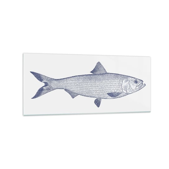 Obraz na szkle - Pozdrowienia z północnych mórz - 120x50cm - Ryba Zwierzę Morskie Styl Nadmorski - Nowoczesny szklany obraz na ścianę do salonu do sypialni ARTTOR ARTTOR