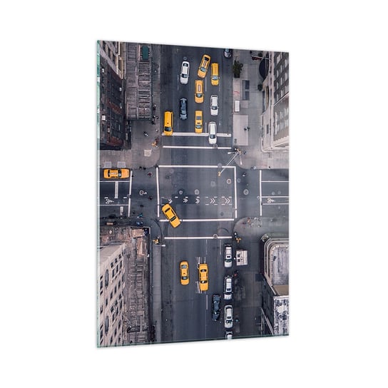 Obraz na szkle - Prosty wybór - 50x70cm - Nowy Jork Miasto Architektura - Nowoczesny szklany obraz do salonu do sypialni ARTTOR ARTTOR