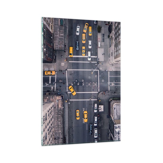 Obraz na szkle - Prosty wybór - 80x120cm - Nowy Jork Miasto Architektura - Nowoczesny szklany obraz na ścianę do salonu do sypialni ARTTOR ARTTOR