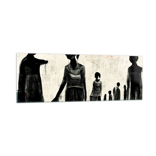 Obraz na szkle - Przeciw samotności - 90x30cm - Kobiety Praca Sztuka - Nowoczesny szklany obraz do salonu do sypialni ARTTOR ARTTOR