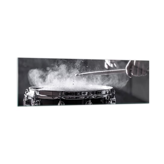 Obraz na szkle - Puls muzyki - 160x50cm - Muzyka Instrument Muzyczny Werbel - Nowoczesny foto szklany obraz do salonu do sypialni ARTTOR ARTTOR