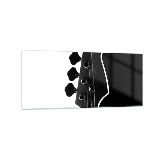 Obraz na szkle - Rockowa cisza  - 120x50cm - Gitara Muzyka Nowoczesny - Nowoczesny szklany obraz na ścianę do salonu do sypialni ARTTOR ARTTOR