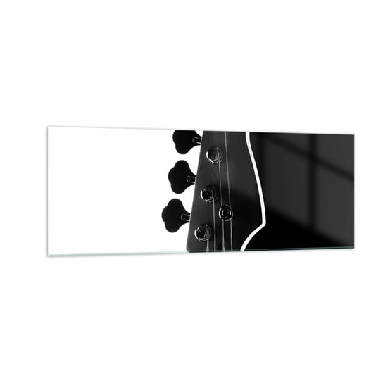 Obraz na szkle - Rockowa cisza  - 140x50cm - Gitara Muzyka Nowoczesny - Nowoczesny szklany obraz do salonu do sypialni ARTTOR ARTTOR