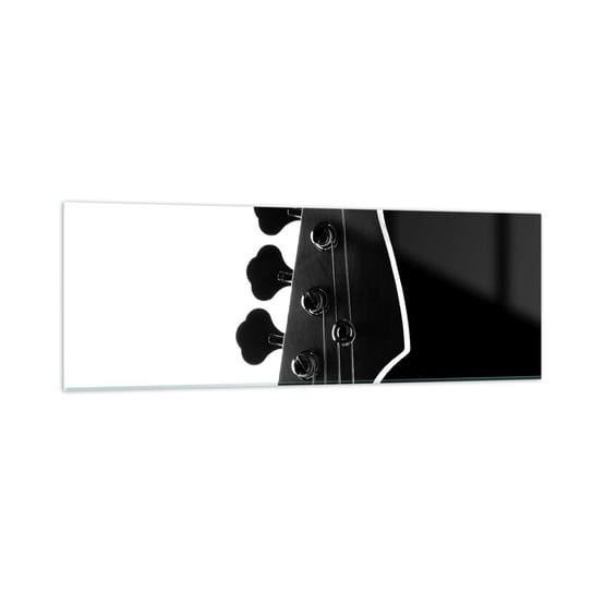 Obraz na szkle - Rockowa cisza  - 90x30cm - Gitara Muzyka Nowoczesny - Nowoczesny szklany obraz do salonu do sypialni ARTTOR ARTTOR