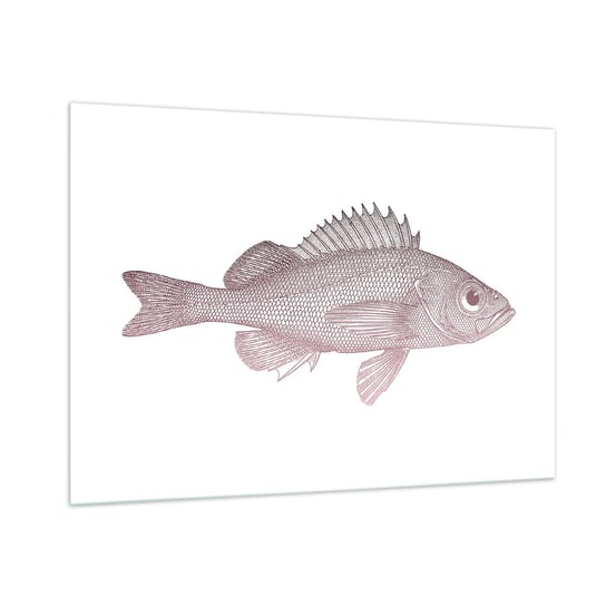 Obraz na szkle - Ryba wielkooka - 100x70cm - Ryba Podwodny Minimalistyczny - Nowoczesny foto szklany obraz do salonu do sypialni ARTTOR ARTTOR