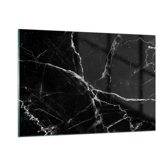 Obraz na szkle - Sekretne życie kamienia - 120x80cm - Marmur Elegancki Kamień - Nowoczesny szklany obraz na ścianę do salonu do sypialni ARTTOR ARTTOR