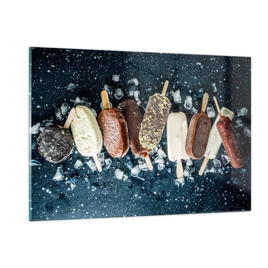 Obraz na szkle - Smak gorącego lata - 120x80cm - Lody Gastronomia Jedzenie - Nowoczesny szklany obraz na ścianę do salonu do sypialni ARTTOR ARTTOR