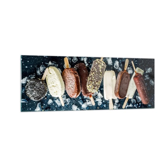 Obraz na szkle - Smak gorącego lata - 140x50cm - Lody Gastronomia Jedzenie - Nowoczesny szklany obraz do salonu do sypialni ARTTOR ARTTOR