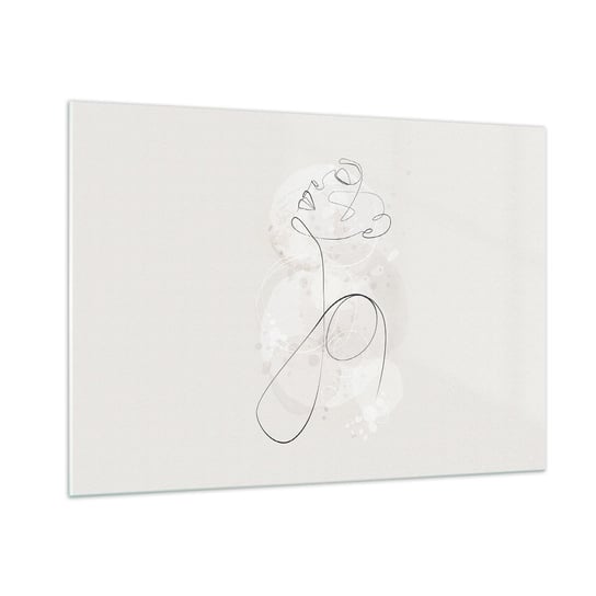 Obraz na szkle - Spirala piękna - 100x70cm - Grafika Kobieta Sztuka - Nowoczesny foto szklany obraz do salonu do sypialni ARTTOR ARTTOR