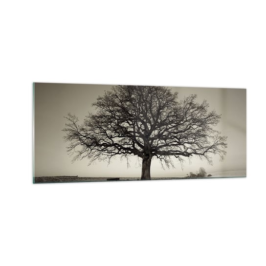 Obraz na szkle - Stąd do wieczności - 100x40cm - Krajobraz Drzewo Natura - Nowoczesny foto szklany obraz do salonu do sypialni ARTTOR ARTTOR