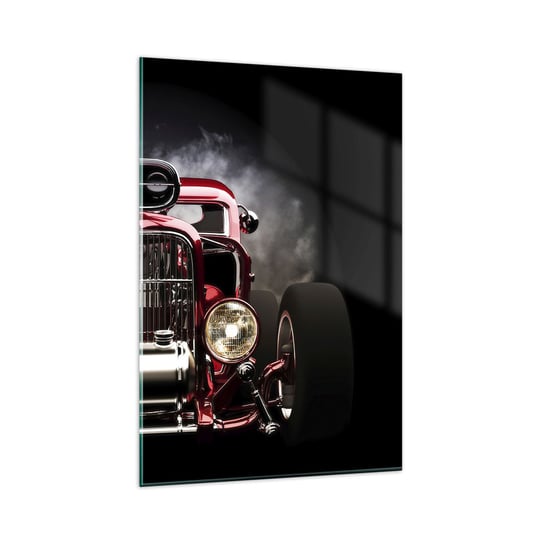 Obraz na szkle - Szybki i wściekle piękny - 80x120cm - Motoryzacja Samochód Sport - Nowoczesny szklany obraz na ścianę do salonu do sypialni ARTTOR ARTTOR