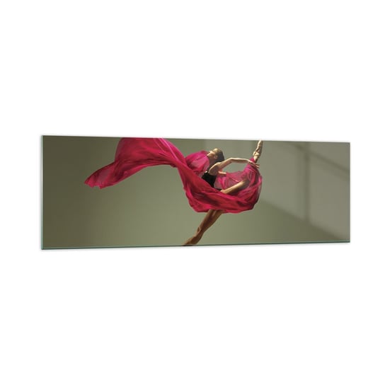 Obraz na szkle - Tańczący płomień - 160x50cm - Tancerka Baletnica Balet - Nowoczesny foto szklany obraz do salonu do sypialni ARTTOR ARTTOR
