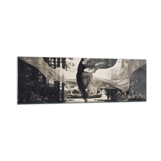 Obraz na szkle - Taniec ducha ogrodu - 160x50cm - Baletnica Taniec Balet - Nowoczesny foto szklany obraz do salonu do sypialni ARTTOR ARTTOR