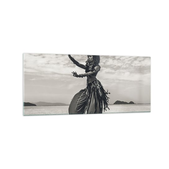Obraz na szkle - Taniec południowych wysp - 120x50cm - Tancerka Indie Orient - Nowoczesny szklany obraz na ścianę do salonu do sypialni ARTTOR ARTTOR