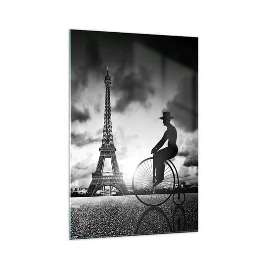 Obraz na szkle - Tęsknota do Belle Epoque - 70x100cm - Paryż Miasto Vintage - Nowoczesny foto szklany obraz do salonu do sypialni ARTTOR ARTTOR