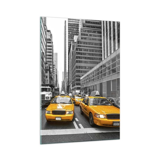 Obraz na szkle - To my ubarwiamy miasto - 50x70cm - Miasto Nowy Jork Architektura - Nowoczesny szklany obraz do salonu do sypialni ARTTOR ARTTOR