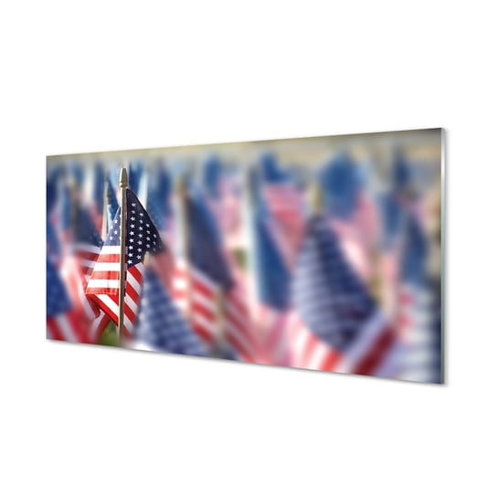 Obraz na szkle TULUP Flaga stany zjednoczone, 100x50 cm cm Tulup