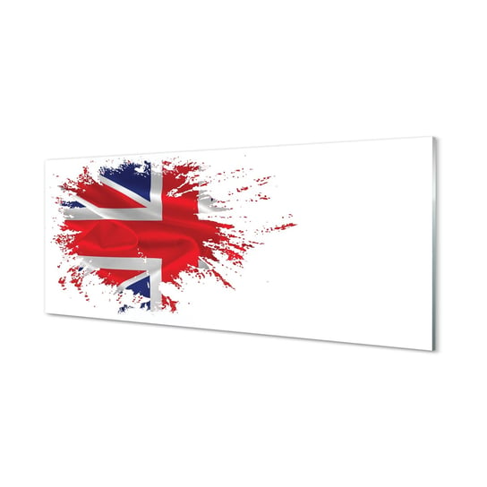 Obraz na szkle TULUP Flaga wielkiej Brytanii, 125x50 cm Tulup