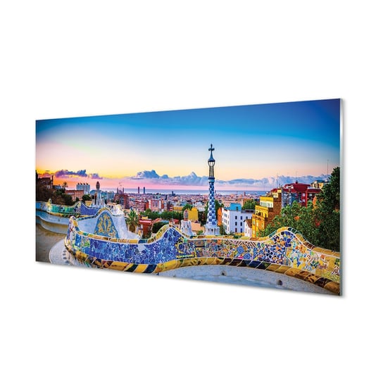 Obraz na szkle TULUP Hiszpania Panorama miasta, 100x50 cm cm Tulup