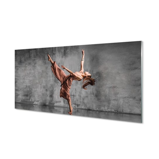 Obraz na szkle TULUP Kobieta długie włosy taniec, 100x50 cm Tulup