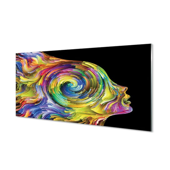 Obraz na szkle TULUP Kobieta kolorowy obraz, 100x50 cm cm Tulup
