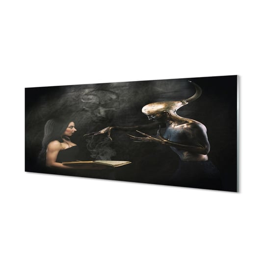 Obraz na szkle TULUP Kobieta mroczna postać, 125x50 cm Tulup