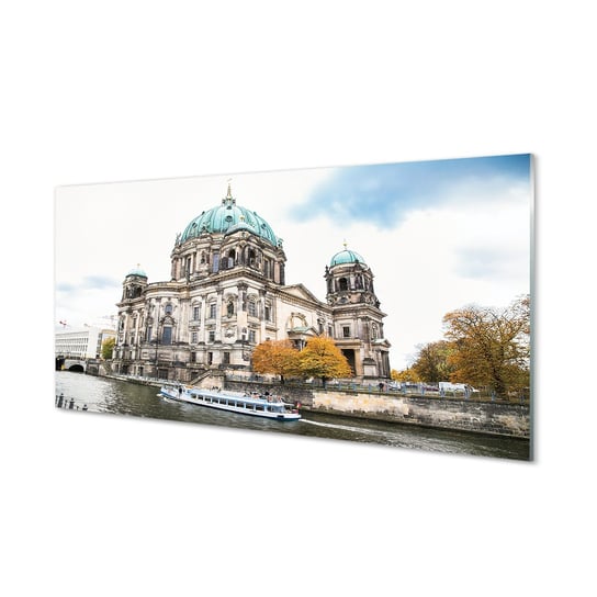 Obraz na szkle TULUP Niemcy Katedra rzeka berlin, 100x50 cm Tulup