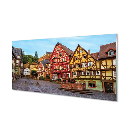 Obraz na szkle TULUP Niemcy Stare miasto Bawaria, 100x50 cm Tulup