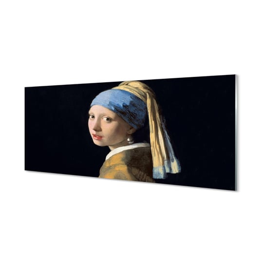 Obraz na szkle TULUP Sztuka dziewczyna z perłą, 125x50 cm Tulup