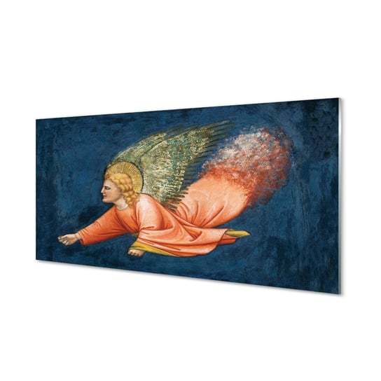 Obraz na szkle TULUP Sztuka skrzydlaty anioł, 100x50 cm cm Tulup