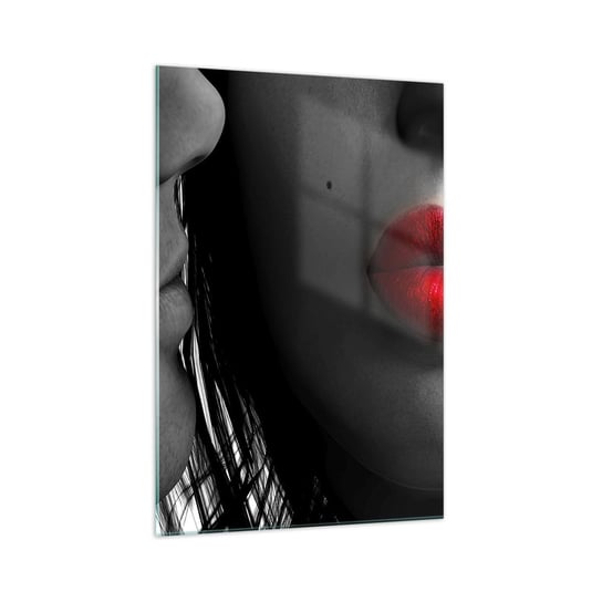 Obraz na szkle - Twarz przy twarzy  - 70x100cm - Ludzie Kobieta Mężczyzna - Nowoczesny foto szklany obraz do salonu do sypialni ARTTOR ARTTOR
