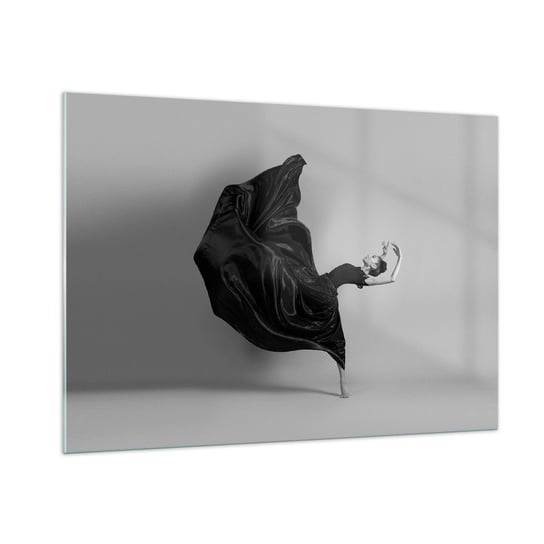 Obraz na szkle - Uskrzydlona muzyką - 100x70cm - Taniec Kobieta Tancerka - Nowoczesny foto szklany obraz do salonu do sypialni ARTTOR ARTTOR