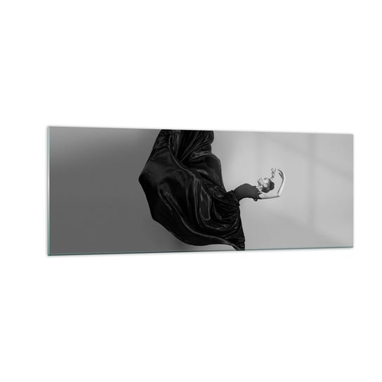 Obraz na szkle - Uskrzydlona muzyką - 140x50cm - Taniec Kobieta Tancerka - Nowoczesny szklany obraz do salonu do sypialni ARTTOR ARTTOR