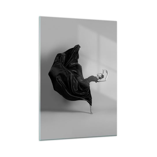 Obraz na szkle - Uskrzydlona muzyką - 50x70cm - Taniec Kobieta Tancerka - Nowoczesny szklany obraz do salonu do sypialni ARTTOR ARTTOR