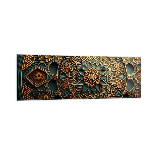 Obraz na szkle - W arabskim klimacie - 160x50cm - Mozaika Arabski Ozdoby - Nowoczesny foto szklany obraz do salonu do sypialni ARTTOR ARTTOR