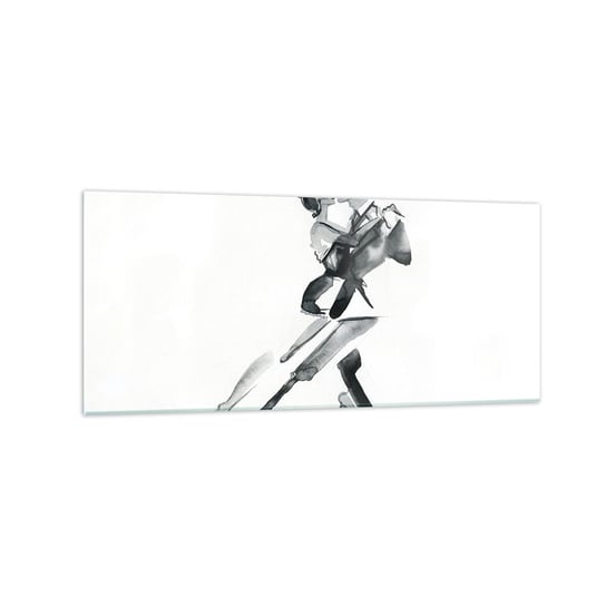 Obraz na szkle - W jednym rytmie - 120x50cm - Tango Taniec Tancerz - Nowoczesny szklany obraz na ścianę do salonu do sypialni ARTTOR ARTTOR