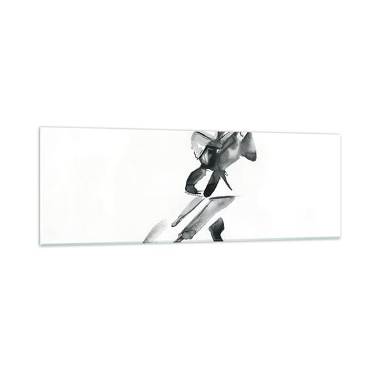 Obraz na szkle - W jednym rytmie - 90x30cm - Tango Taniec Tancerz - Nowoczesny szklany obraz do salonu do sypialni ARTTOR ARTTOR