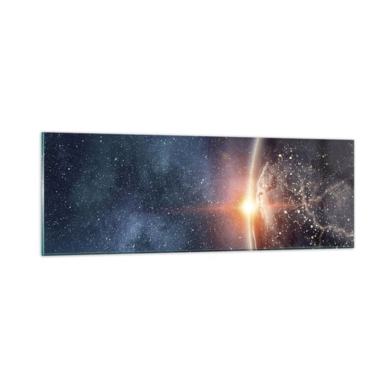 Obraz na szkle - W nowej perspektywie - 90x30cm - Kosmos Galaktyka Wszechświat - Nowoczesny szklany obraz do salonu do sypialni ARTTOR ARTTOR