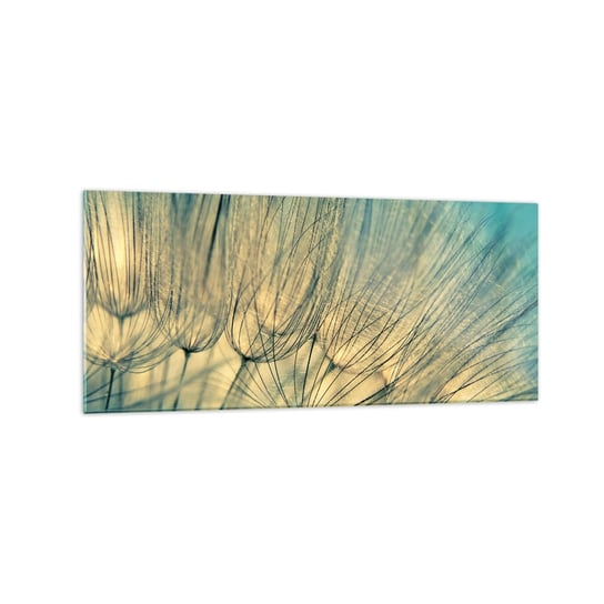 Obraz na szkle - W oczekiwaniu na wiatr - 120x50cm - Dmuchawiec Łąka Natura - Nowoczesny szklany obraz na ścianę do salonu do sypialni ARTTOR ARTTOR
