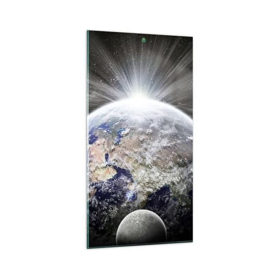 Obraz na szkle - W pełnym blasku - 65x120 cm - Obraz nowoczesny - Astronomia, Kosmos, Galaktyka, Planety, Abstrakcja - GPA65x120-2328 ARTTOR