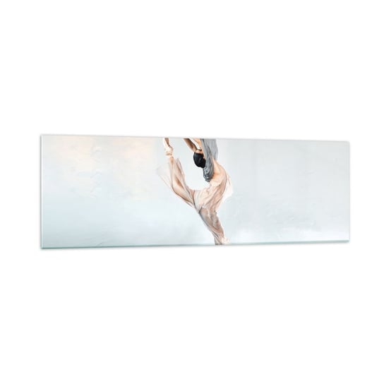 Obraz na szkle - W tanecznym uniesieniu - 160x50cm - Baletnica Taniec Balet - Nowoczesny foto szklany obraz do salonu do sypialni ARTTOR ARTTOR
