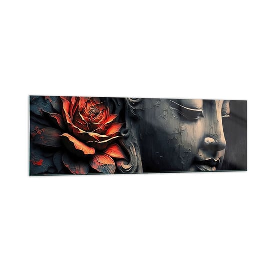 Obraz na szkle - W zgodzie ze światem - 160x50cm - Budda Indie Medytacja - Nowoczesny foto szklany obraz do salonu do sypialni ARTTOR ARTTOR