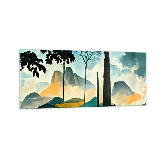 Obraz na szkle - Wciąż wyżej i wyżej - 100x40cm - Pejzaż Brazylia Góry - Nowoczesny foto szklany obraz do salonu do sypialni ARTTOR ARTTOR